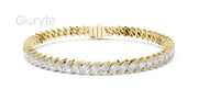 Marquise Cut Diamond Tennis Bracelet
