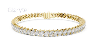 Marquise Cut Diamond Tennis Bracelet