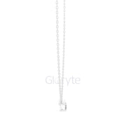 Emerald Solitaire Pendant Necklace (0.39 CT)