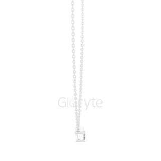 Emerald Solitaire Pendant Necklace (0.39 CT)