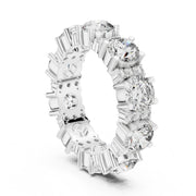 Bold Round & Petite Accent Diamond Eternity Band