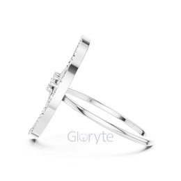 Moon & Star Diamond Ring