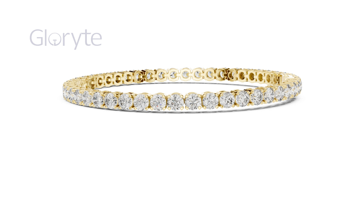 Round Cut Diamond Tennis Bracelet (3.30mm)