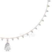 Eternal Grace Pear Diamond Necklace