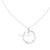 Circle Diamond Accent Pendant Necklace