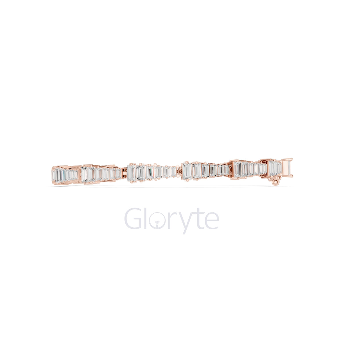 Graduated Baguette Diamond Tennis Bracelet