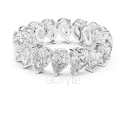 Pear Cut Diamond Eternity Band