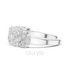 Nature Inspired Marquise Diamond Band Ring – Gold / Sterling Silver