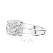 Nature Inspired Marquise Diamond Band Ring –