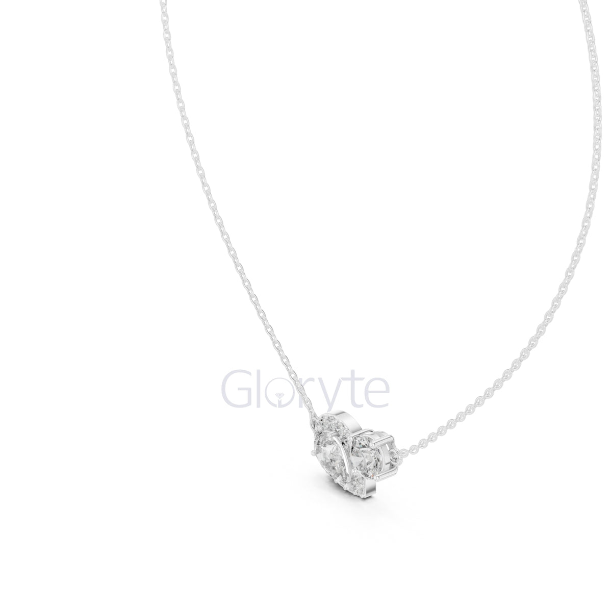 Toi et Moi Diamond Pendant Necklace