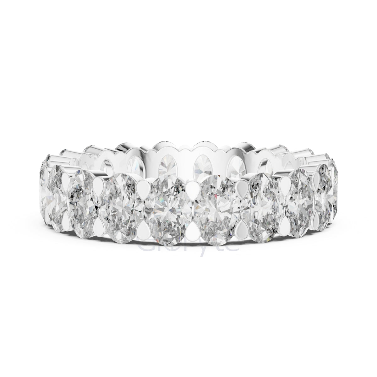 Oval Cut Diamond Eternity Band
