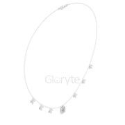 Emerald Halo & Marquise Diamond Necklace