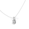 Emerald Cut Pendant with Diamond Bail | 1.50 CT
