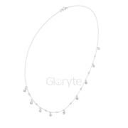 Dangling Diamond Station Necklace