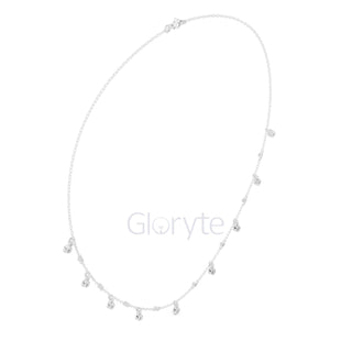 Dangling Diamond Station Necklace