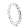 Baguette Diamond Eternity Band – Lab-Grown & Moissanite