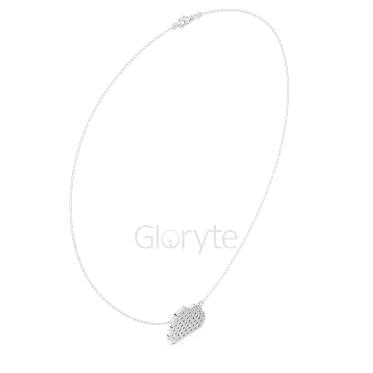 Cloud Diamond Pendant Necklace