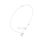 Diamond Heart Pendant Necklace with Dangling Accents – Includes Chain