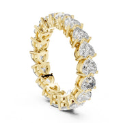 Heart Cut Diamond Eternity Band
