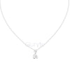 Two Stone Diamond Pendant Necklace