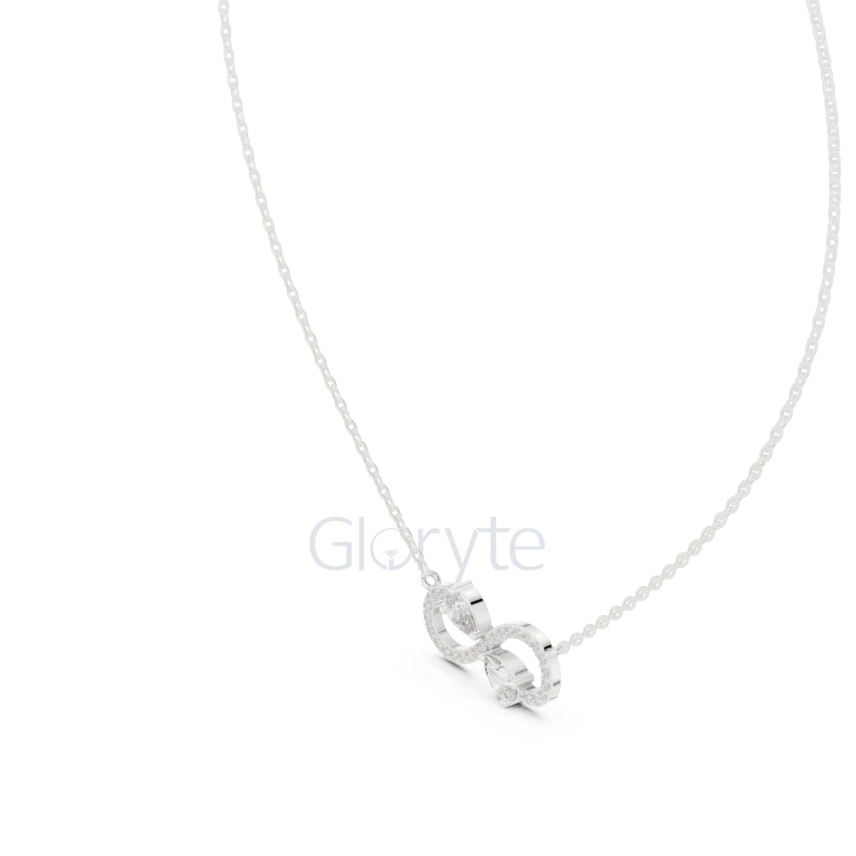 Infinity Diamond Pendant Necklace