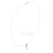 Oval & Pear Drop Diamond Pendant Necklace