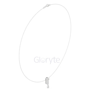 Oval & Pear Drop Diamond Pendant Necklace