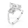 Two-Stone Round & Pear Diamond Ring