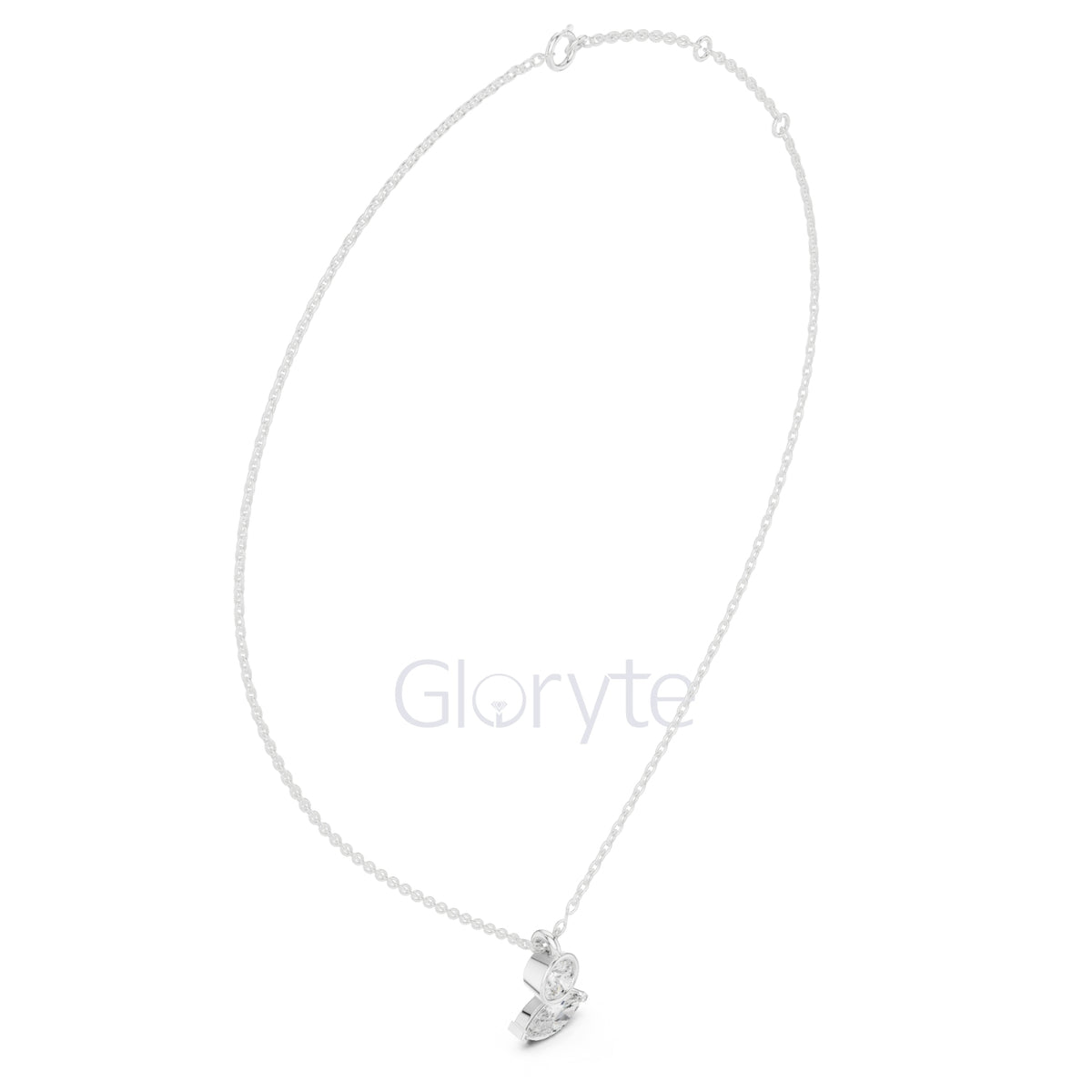Two-Stone Diamond Pendant Necklace