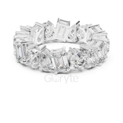 Pear, Round & Emerald Cut Diamond Eternity Band