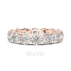 Round Cut Diamond Eternity Band – Full Circle Brilliance in 925 Silver, 10K & 14K Gold