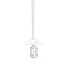 Radiant Cut Pendant with Diamond Bail | 1.50 CT