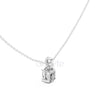 Oval Cut Pendant with Diamond Bail | 1.50 CT