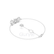 Three-Stone Diamond Tail Bracelet