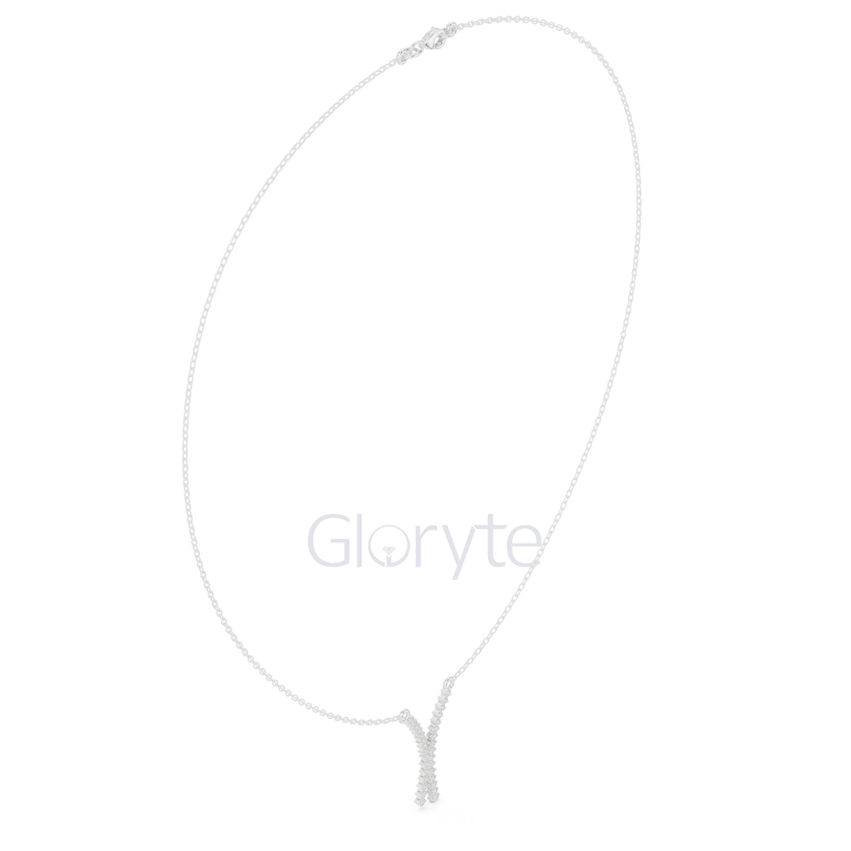 Diamond Crossover Pendant Necklace