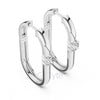 Minimalist Solitaire Hoop Earrings – Lab-Grown Diamond / Moissanite | S925, 10K, 14K Gold