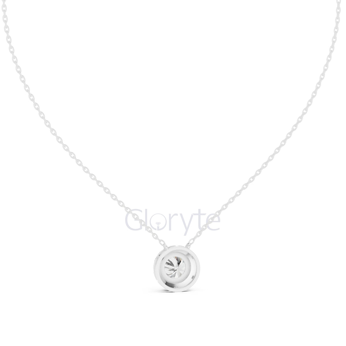 Round Halo Diamond Pendant Necklace (2.38 CT)
