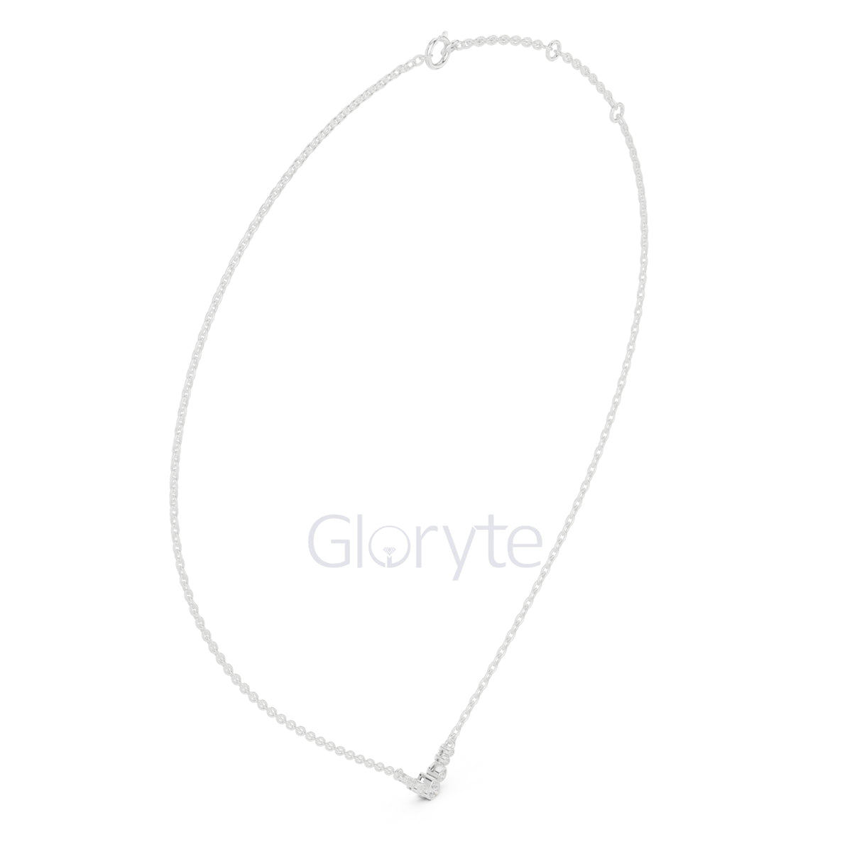 Diamond Cluster V-Shaped Necklace