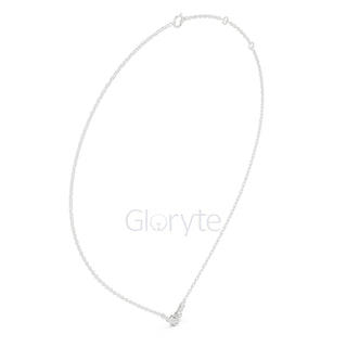 Diamond Cluster V-Shaped Necklace