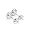 Oval Cut Diamond Stud Earrings – Bezel Set in Silver, 10K & 14K Gold