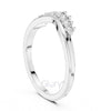 Round Cut Diamond Chevron Crown Band – Lab-Grown & Moissanite