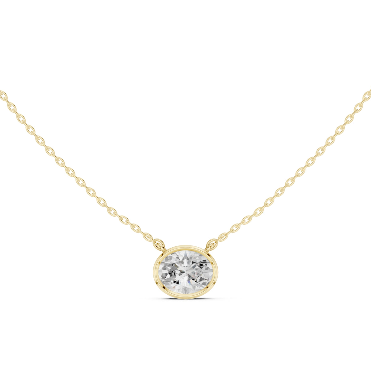 2.50 Carat East-West Diamond Solitaire Pendant – Oval & Marquise Shape