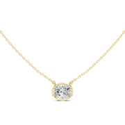 2.50 Carat East-West Diamond Solitaire Pendant – Oval & Marquise Shape