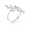 Leaf Vine Diamond Ring in 925 Silver, 10K & 14K Gold | Nature Inspired Band