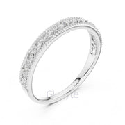 Milgrain Diamond Band | Half Eternity Ring