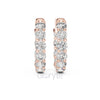 Classic Round Hoop Earrings – Lab Grown Diamond & Moissanite