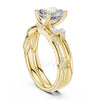 Round Diamond Vintage Three-Stone Engagement Ring