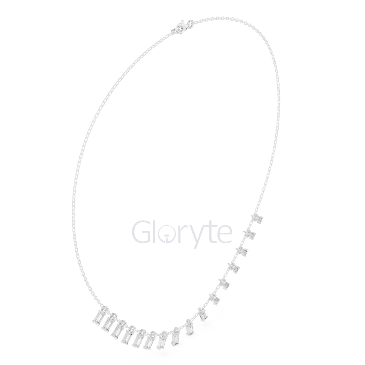 Baguette Diamond Necklace