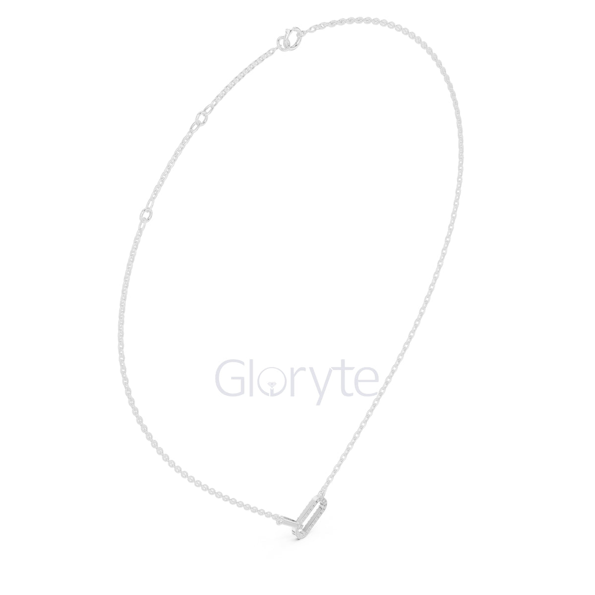 Diamond Link Pendant Necklace