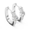 Classic Round Solitaire Diamond Hoop Earrings – Lab-Grown & Moissanite